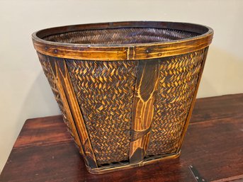 Large Antique Mossi Harvest Basket Wicker Basket  From Burkina Faso African Basket