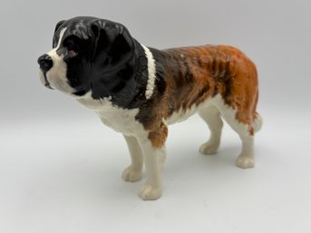 Vintage English Ceramic Porcelain St. Bernard Dog Beswick England