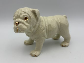 Vintage White Ceramic Lenox English Bulldog