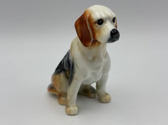 Vintage Small Ceramic Beagle Hound 3' Statue Figurine