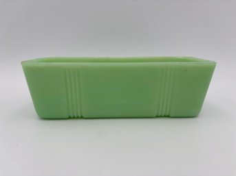 Vintage Jadeite Green Butter Dish - Hairline Crack On Bottom
