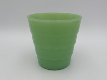 Vintage Jadeite Green Small Flower Pot 3.75'