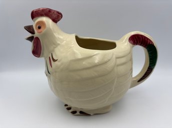 Vintage Shawnee Pottery Rooster Pitcher 1940s Chanticleer USA