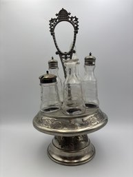Vintage Imperial Silverware Co Cruet Caddy