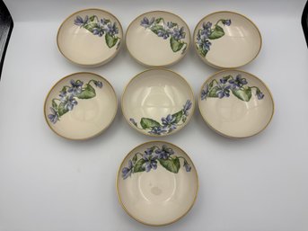 Lot Of 7 Fransciscan Olympic China Fruit/Dessert Bowls