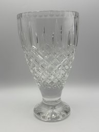 Vintage 10' Crystal Footed Vase