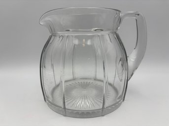 1920s Heisey Tudor Pattern Glass Juice Pitcher