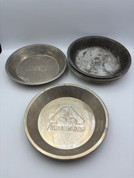 Lot Of 13 Commercial Vintage Pie Pans Albertsons, Chalet, & MC