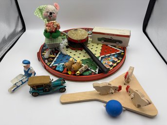 Assortment Of Kids Toys Vintage And Modern, Anna Lee Mouse 1977