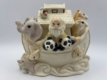 Noah's Ark By Lenox S.S. Noah Piggy Bank Porcelain Collectible