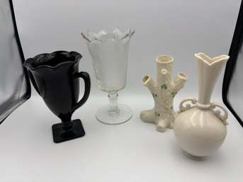 Lot Of 4 Vintage Flower Vases