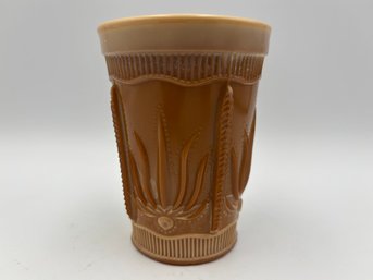 Antique Chocolate Cactus Tumbler By Indiana Glass