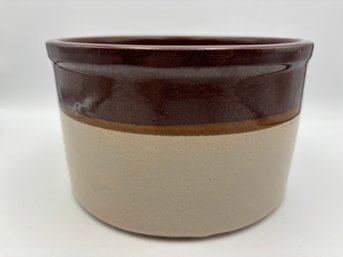 Vintage RRP Robinson Rans Bottom Pottery Brown Crock 8'