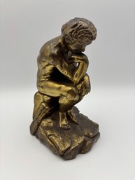 Vintage 'the Thinker' Single Bookend 7'