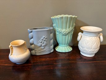Lot Of 4 Vintage Ceramic Vases