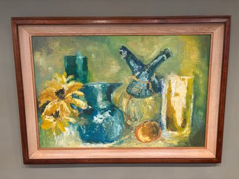 Vintage Framed Original Still Life Boxwell 1967 42 X 30
