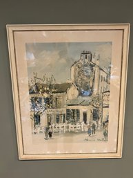 Vintage Framed Maurice Utrillo 'Le Lapin Agile' Print 21 X 16