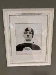 Vintage Framed Portait Of Man In Minneapolis White Frame 14 X 17