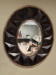 Modern Oval Geometric Mirror 31 X 37