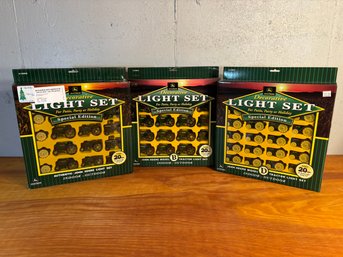 Vintage John Deere Lot Of 3 Special Edition Decorative Hanging Light Sets