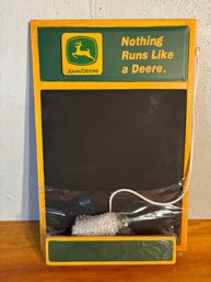Vintage John Deere Hanging Chalkboard Chalk Board Advertising 17 X 11.5