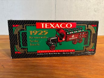 Texaco 1925 Kenworth Stake Truck Replica Die-Cast Metal Bank
