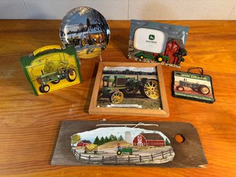 John Deere Lot, Photo Frame, Signs, Collectors Plate
