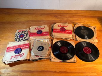 Huge Lot Of Vintage Vinyl Records - Capital Records, Etc (60 Records)