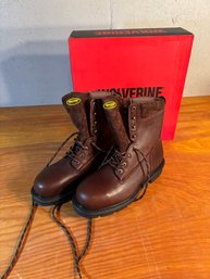Wolverine Leather Men's Work Boots, Dura Shock Fusion Steel Toe - Size 11 - New In Box