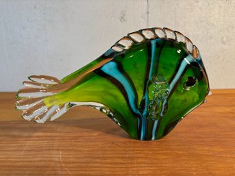 5th Avenue Crystal 9' Angel Fish Art Glass