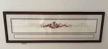 Bev Dootlittle 'When The Wind Had Wings' Print - 55.5 X 18 Professionally Framed & Matted