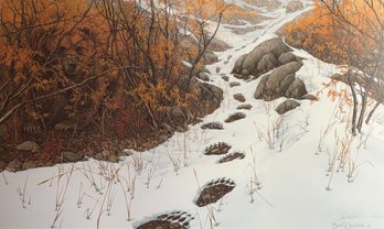 Bev Doolittle 'Doubled Back' Print 40 X 27 Professionally Framed & Matted