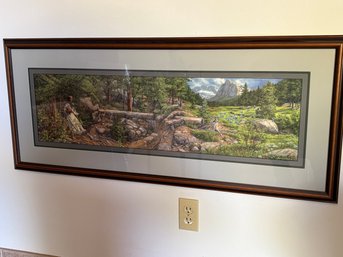 Bev Doolittle 'Music In The Wind' Print - 46 X 19.75 Professionally Framed & Matted
