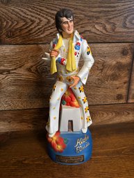 Vtg Aloha Hawaii Elvis Standing Decanter Bourbon Bottle - Elvis Designer Collection - McCormick Distilling