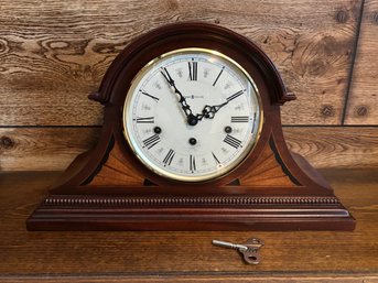 Rare Wooden Inlay Howard Miller Worthington Mantel Clock 613-102