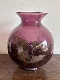 Large Purple Vase 16' With Greenery