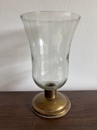 Vintage Brass Footed Vase 14.5'