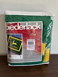 Vintage Biederlack John Deere Tractor Logo 60 X 80 Blanket