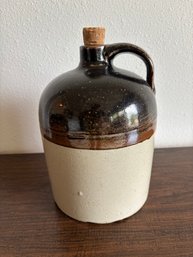 Vintage 1 Gallon Glazed Stoneware Crock Jug - 11'