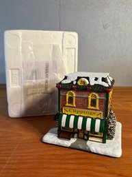 Vintage John Deere Heartland Collection Christmas Village Chippings Barber Shop