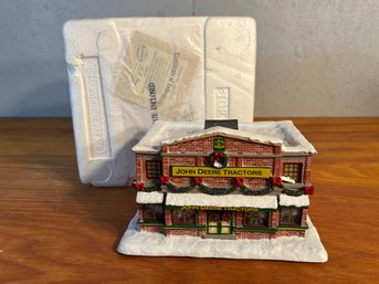 Vintage John Deere Heartland Collection Christmas Village Tractor Dealership