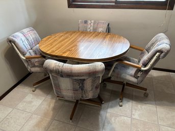 Vintage Douglas Furniture 80's Table & Chairs Dining Room Set