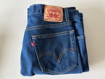 Mens Levi Strauss Denim Jeans - Boot Cut 517 - W36 L34