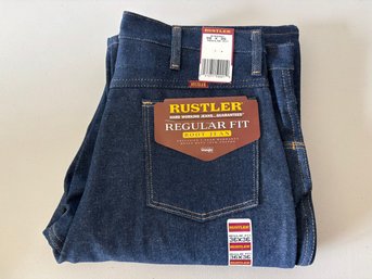 Mens Rustler Regular Fit Boot Cut Jeans - W36 L36 - New With Tags