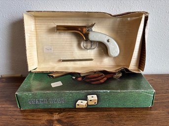 Vintage Reproductions Black Powder 'Snake Eyes' Pistol 1800's Pistol Gun