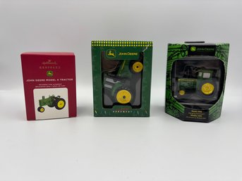 Lot Of 3 John Deere Holiday Christmas Ornaments