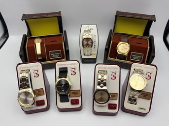 Lot  Of 7 Vintage Designer Collection Watches New