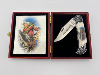 Vintage Red Rider Knife In Collective Box - Knife Length 8in