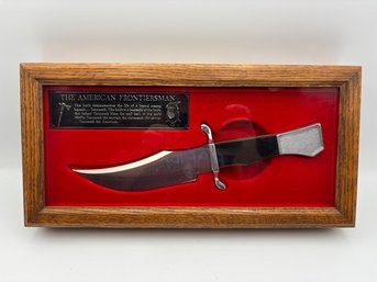 Hunting Knife American Frontiersman Series Tecumseh Chief Of The Shawn In Display Case