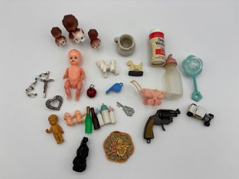 Lot Of Vintage Miniatures - Baby, Squirrels, Bottles, Etc.